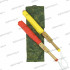 Сигнальные флажки красный-желтый со знаками регулировки в зеленом чехле 